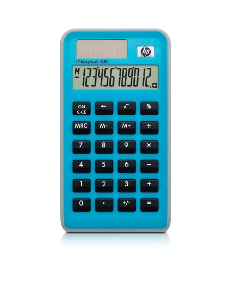 HP EasyCalc 100 calcolatrice Tasca Calcolatrice di base Blu