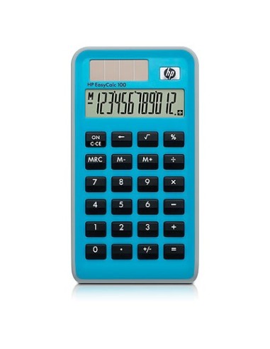 HP EasyCalc 100 calcolatrice Tasca Calcolatrice di base Blu