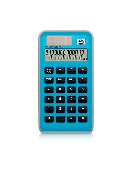 HP EasyCalc 100 calcolatrice Tasca Calcolatrice di base Blu