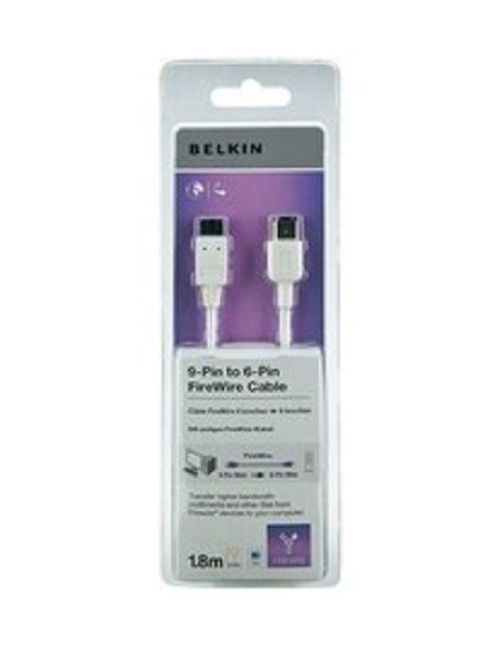 Belkin 1.8m FireWire800 1,8 m 9-p 6-p Bianco