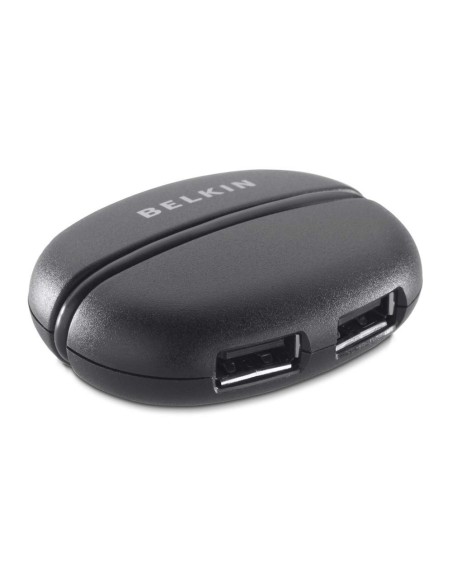 Belkin Premium USB 4-Port Travel-Hub 480 Mbit s Nero