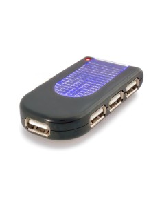Belkin 4-port USB Hub, Black 480 Mbit s Nero