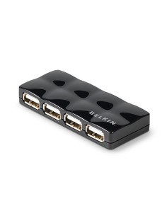 Belkin Hi-Speed USB 2.0 4-Port Mobile Hub 480 Mbit s Nero