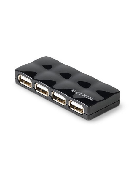 Belkin Hi-Speed USB 2.0 4-Port Mobile Hub 480 Mbit s Nero