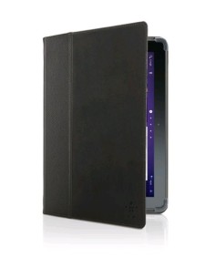 Belkin Leather Cinema Folio Samsung Galaxy Tab 2 25,6 cm (10.1") Custodia a libro Nero
