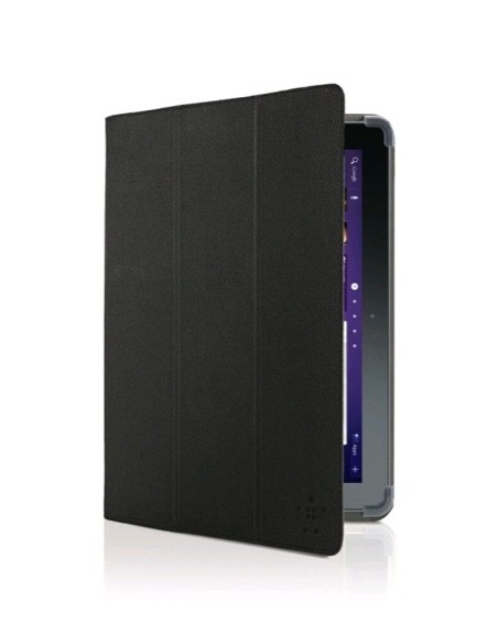 Belkin Tri-Fold Folio Samsung Galaxy Tab 2 25,6 cm (10.1") Custodia a libro Nero