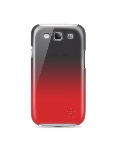 Belkin Shield Fade Samsung Galaxy S III custodia per cellulare Cover Nero, Rosso