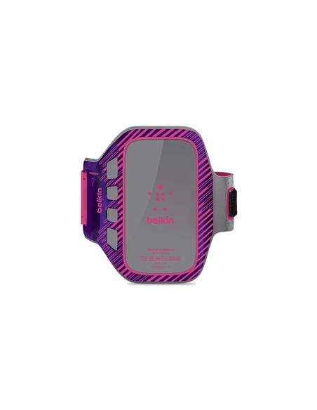 Belkin EaseFit Plus Samsung Galaxy S III custodia per cellulare Fascia da braccio Grigio, Porpora
