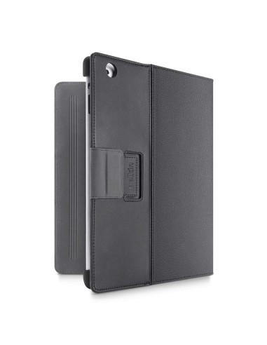 Belkin Cinema Leather Folio Custodia flip a libro Nero, Grafite