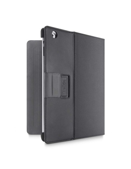 Belkin Cinema Leather Folio Custodia flip a libro Nero, Grafite