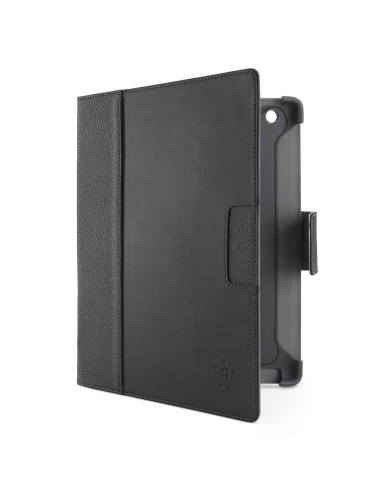 Belkin Cinema Leather Folio Custodia flip a libro Nero, Grafite