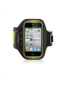 Belkin EaseFit Sport Fascia da braccio Nero, Verde Neoprene, Plastica