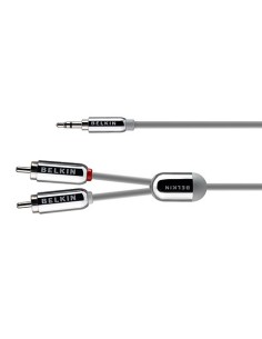 Belkin Stereo Cable for iPhone cavo audio 2,1 m 3.5mm RCA Grigio