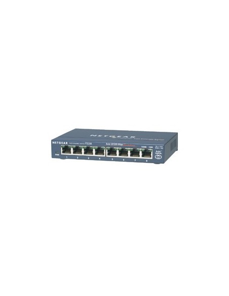 Netgear FS108-200PES switch di rete Non gestito Blu