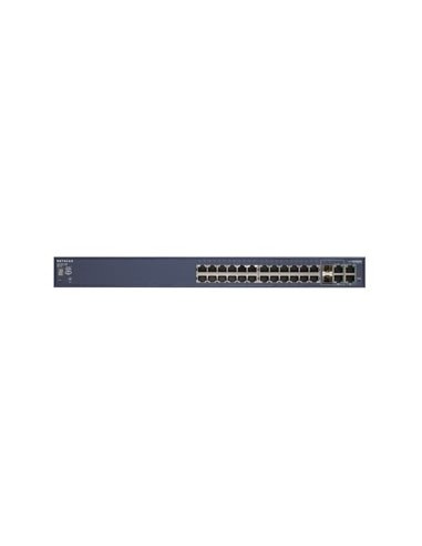 Netgear ProSafe™ 24 Port 10 100 Stackable Smart Switch + 4 Gigabit Ports