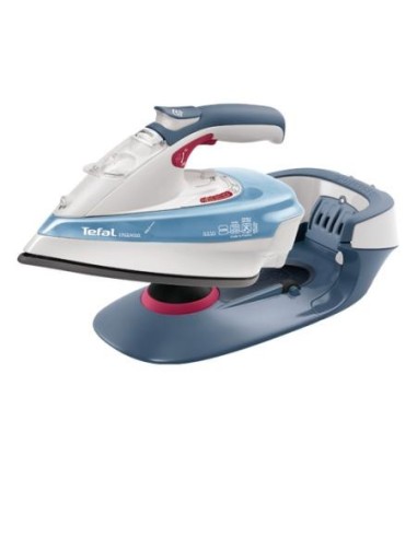 Tefal Freemove FV9910 Ferro da stiro a secco e a vapore 2400 W Blu, Bianco