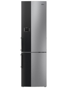 LG GB7143A2SF frigorifero con congelatore Libera installazione Nero, Acciaio inossidabile