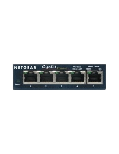 Netgear 5-Port Gigabit Ethernet Switch Non gestito Nero