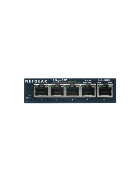 Netgear 5-Port Gigabit Ethernet Switch Non gestito Nero