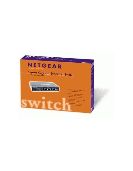 Netgear 5-Port Gigabit Ethernet Switch Non gestito Nero