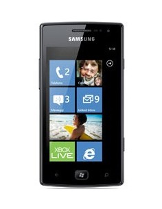 Samsung Omnia W GT-I8350 9,4 cm (3.7") SIM singola Windows Phone 7.5 0,5 GB 8 GB 1500 mAh Nero