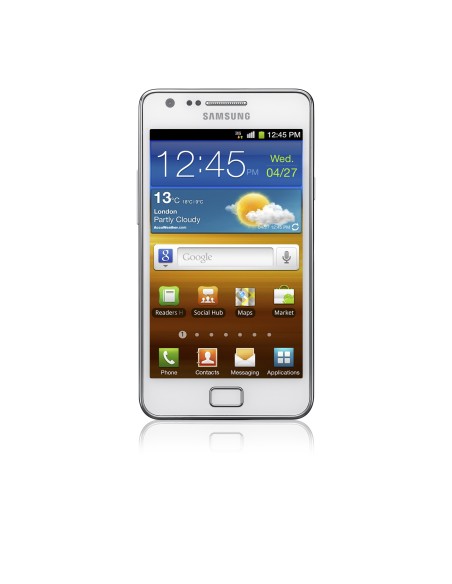 Samsung Galaxy S II GT-I9100 10,8 cm (4.27") SIM singola Android 2.3.3 3G 16 GB 1650 mAh Bianco