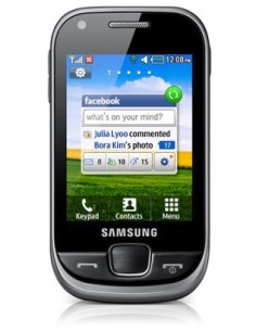 Samsung S3770 7,11 cm (2.8") 96 g Nero