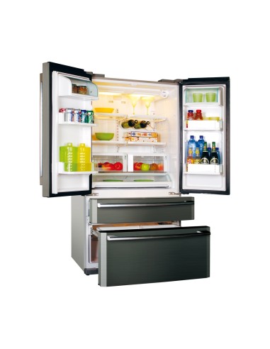 Haier HB21FSSAA frigorifero side-by-side Libera installazione 543 L Acciaio inossidabile