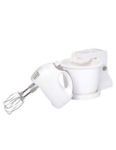 Moulinex HM412 Prep Line - Frusta con Ciotola, Amovibile, Potenza 450 W, Capacità 2.5 l, 5 Velocità, Funzione turbo, Bianco