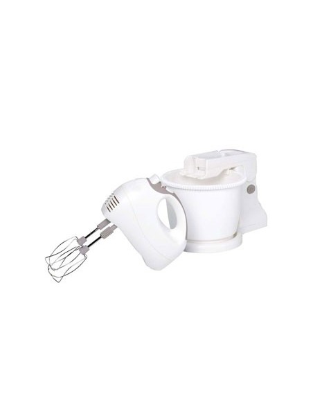 Moulinex HM412 Prep Line - Frusta con Ciotola, Amovibile, Potenza 450 W, Capacità 2.5 l, 5 Velocità, Funzione turbo, Bianco