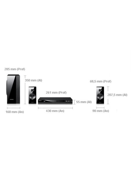 Samsung HT-E5200 sistema home cinema 5.1 canali 500 W Compatibilità 3D Nero
