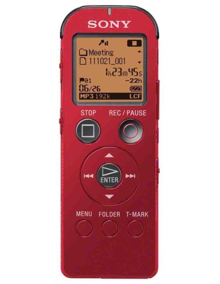 Sony ICD-UX522 Flash card Rosso
