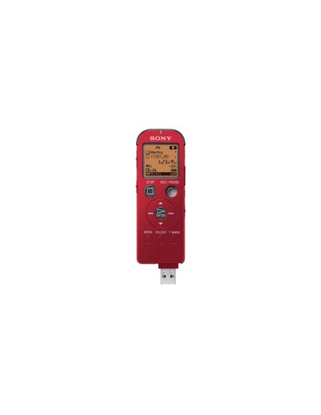 Sony ICD-UX522 Flash card Rosso