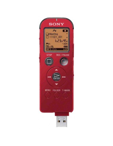 Sony ICD-UX522 Flash card Rosso