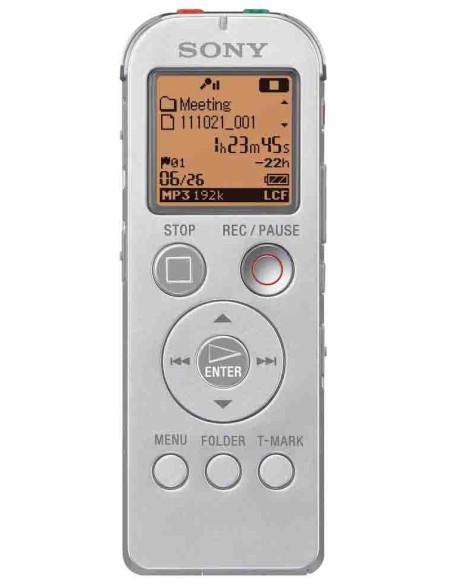 Sony ICD-UX522 Flash card Argento