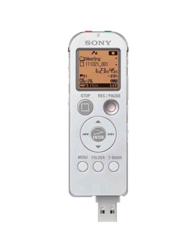 Sony ICD-UX522 Flash card Bianco