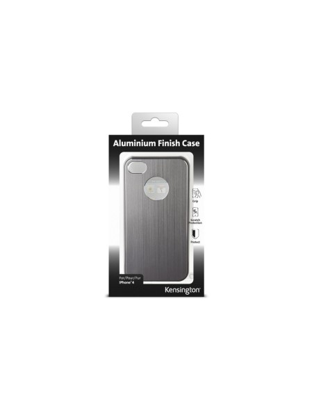 Kensington Custodia con finiture in alluminio grigio per iPhone 4 e 4S