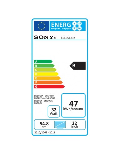 Sony KDL-22EX310 55,9 cm (22") WXGA Bianco