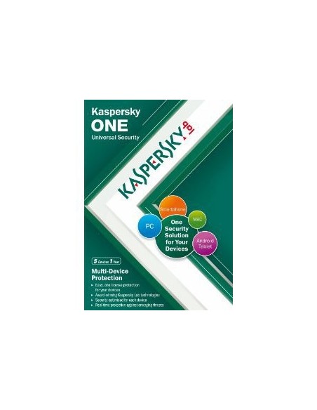 Kaspersky Lab ONE Universal Security, 3u, 1y, Base, ITA Licenza base 3 licenza e 1 anno i