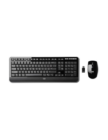 HP 2.4GHz Wireless Multi-media Keyboard and Mouse tastiera RF Wireless Nero