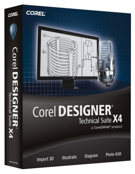 Corel Designer Technical Suite X4, MNT, 11-25u, 2Y, Multi