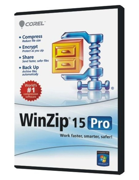 Corel WinZip 15 Pro, 100-199U, EN