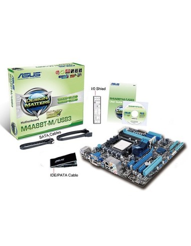 ASUS M4A88T-M USB3 AMD 880G Presa elettrica AM3 micro ATX
