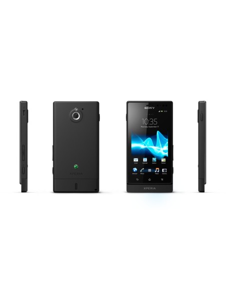 Sony Xperia sola 9,4 cm (3.7") SIM singola Android 2.3 3G 0,5 GB 8 GB Nero