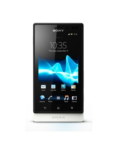 Sony Xperia sola 9,4 cm (3.7") SIM singola Android 2.3 3G 0,5 GB 8 GB Bianco