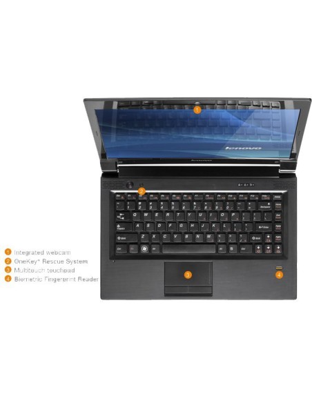 Lenovo Essential B570 39,6 cm (15.6") Intel® Pentium® 4 GB DDR3-SDRAM 320 GB HDD Windows 7 Home Premium Nero