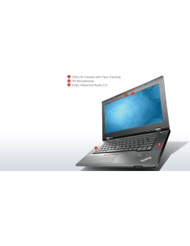 Lenovo ThinkPad L430 Computer portatile 35,6 cm (14") Intel® Core™ i5 4 GB DDR3-SDRAM 500 GB HDD Windows 7 Professional Nero