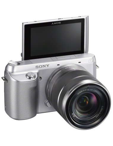 Sony α NEX-F3 + E 18-55mm MILC 16,1 MP CMOS 4912 X 3264 Pixel Argento