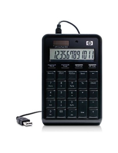 HP CalcPad 200 calcolatrice Desktop Calcolatrice di base Nero