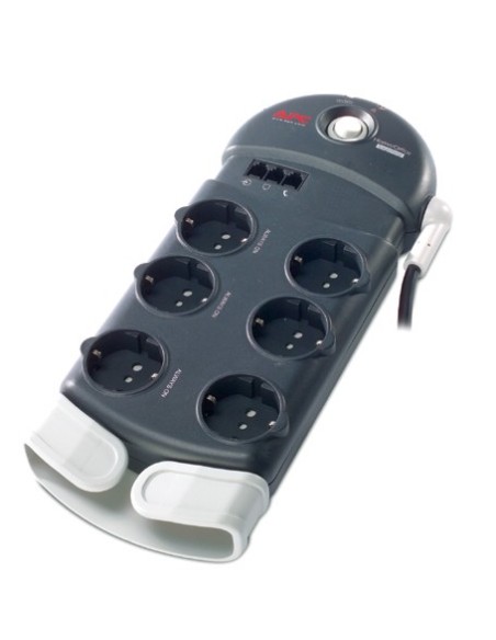 APC Home Office SurgeArrest 6 outlets with Phone Protection 230V Italy 6 presa(e) AC 2,44 m